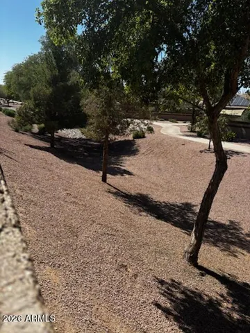 Walking path behind the home.