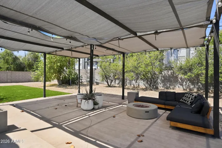 Gazebo in the backyard