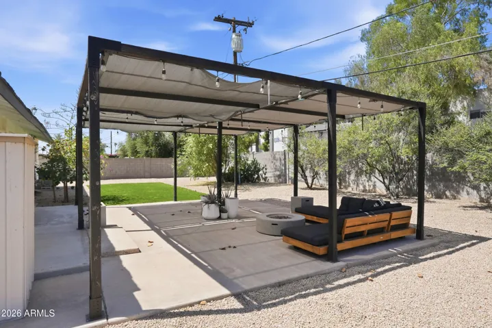 Gazebo in the backyard