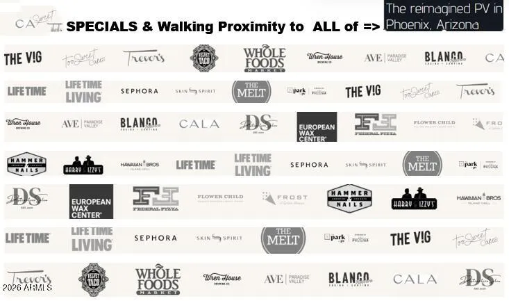 You can walk to any of the places on the card and more...