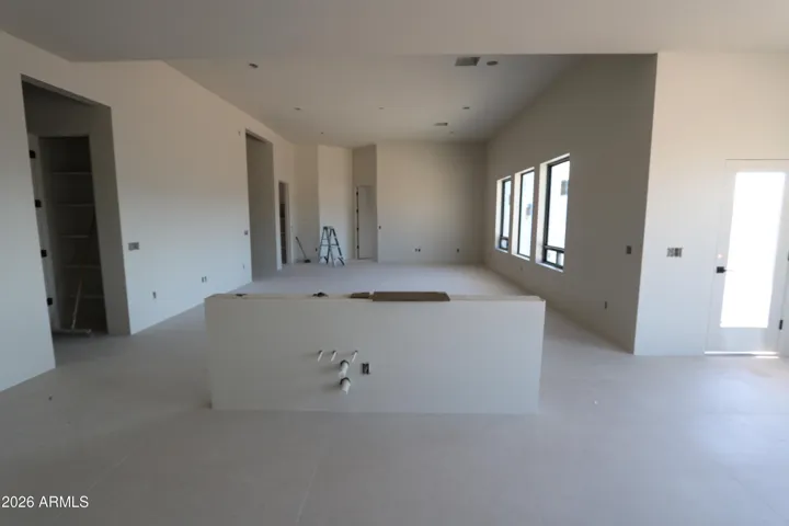Kitchen looking onto great room