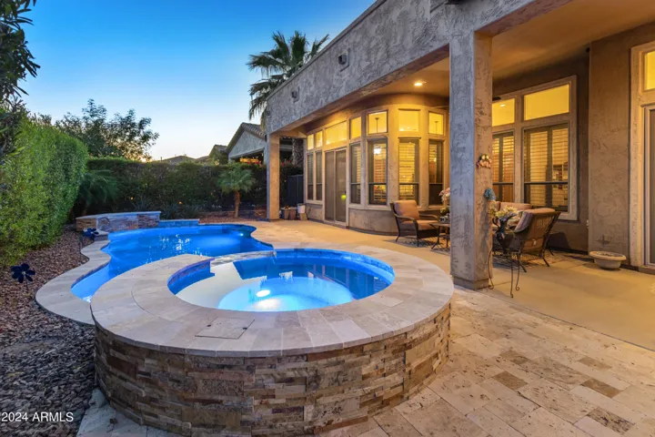 Ample seating on patio for entertaining