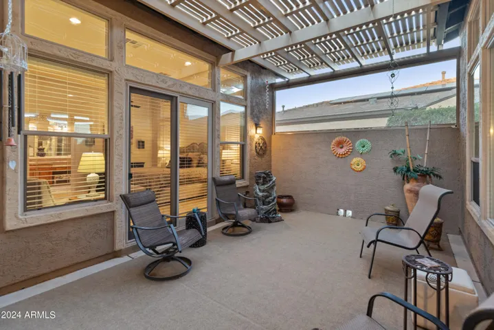 Private patio off of Master Bedroom