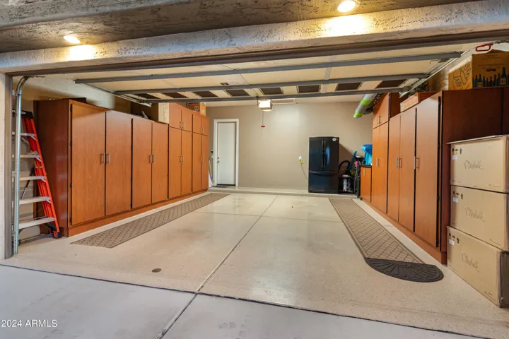 Plenty of built-in cabinets