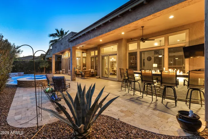 Step out into your beautiful patio and entertain your guests