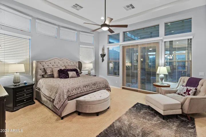 Beautifully appointed large master bedroom