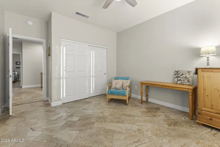 Although this is a 3rd bedroom with a large closet, this space can provide many uses.