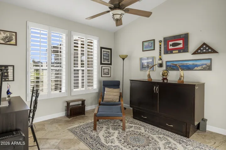 This custom designed den or flex space opens to the left of the foyer.