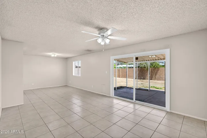 Large living room and dining room/