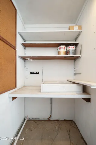 STORAGE ROOM / SHOP OFF OF PATIO.