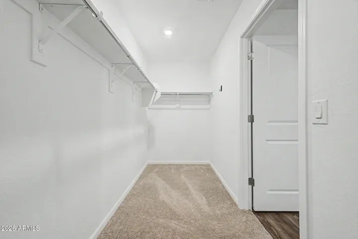 Large walk in closet!