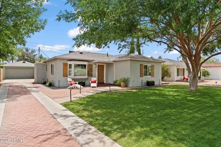 Beautiful drive to detached 2 car garage