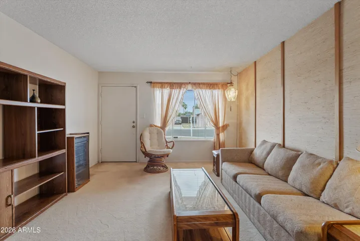 Living room off of the front door