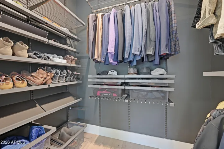 One of Two Primary Walk-In Closets