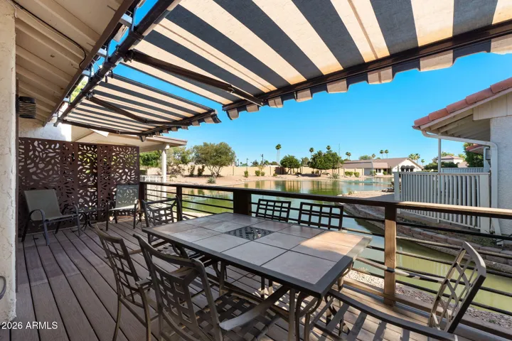 Peace and private with an amazing view, the back patio!