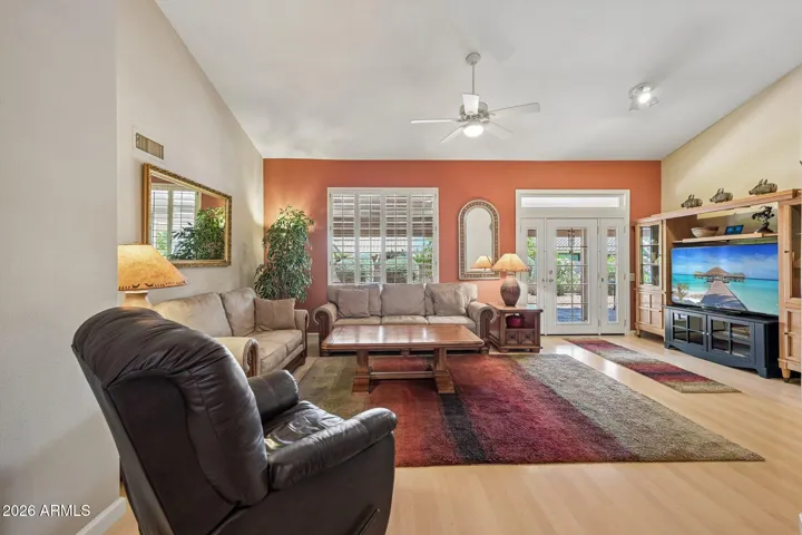 The living room