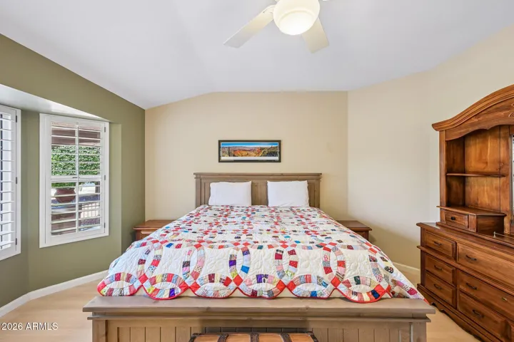 The master bedroom