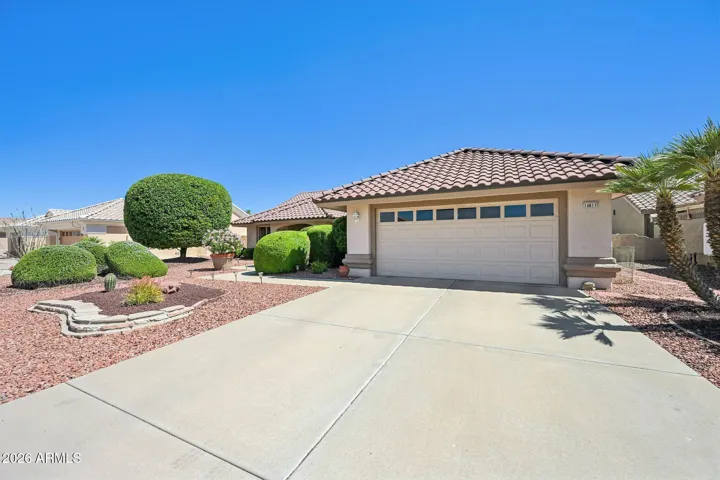 The front of the home