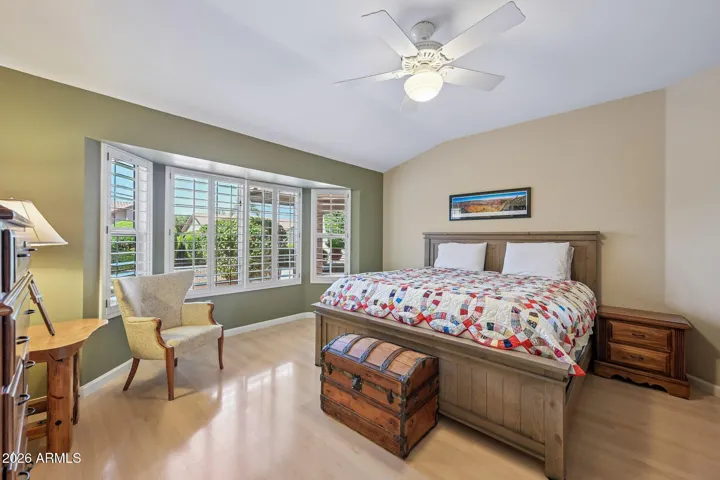 The master bedroom