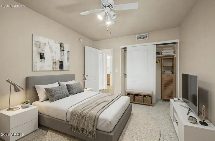 Virtual Stage 3rd Bedroom