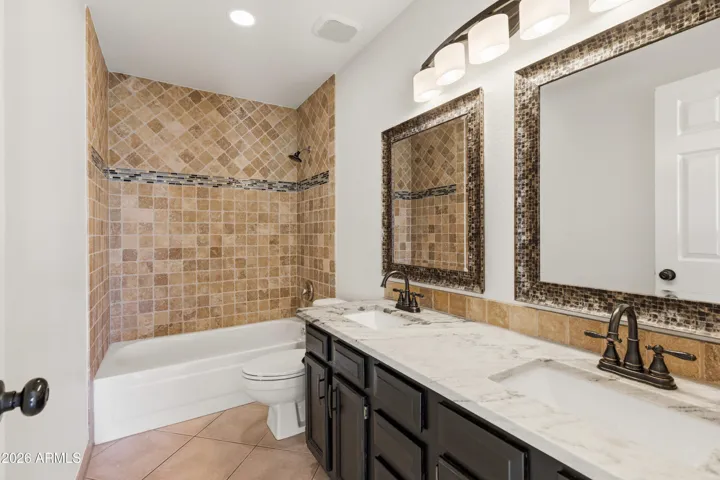 Guest Bath w/ Double Sinks and Marble Counters