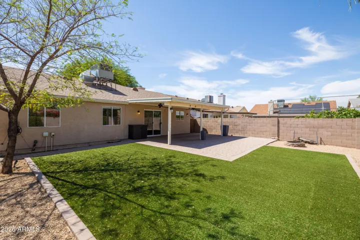 Spacious Yard with Easy Care Turf