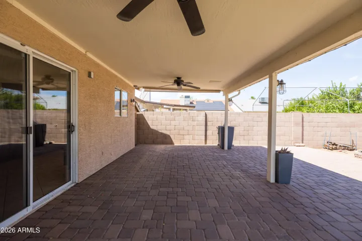 East Facing Patio for Afternoon Shade