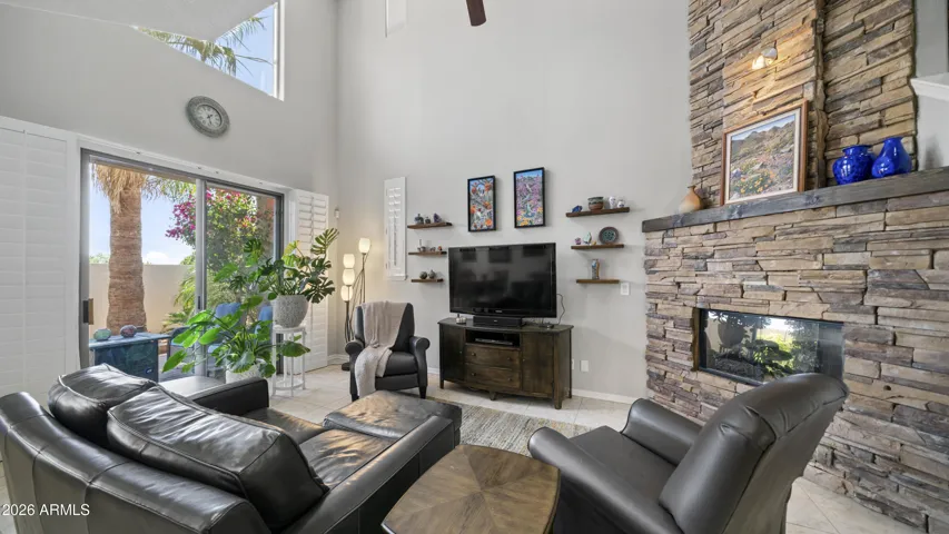 Exit to back patio in great room