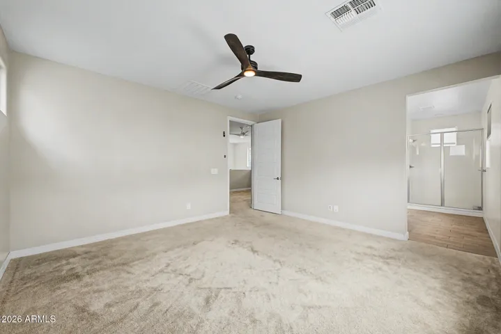 Primary Bedroom and Bathroom