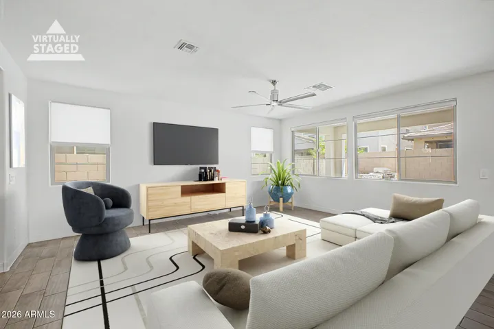 Spacious family room
