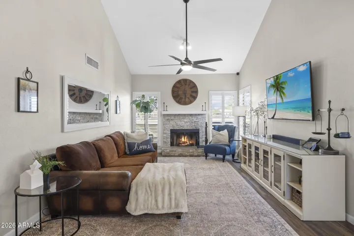 Wood Burning Fireplace