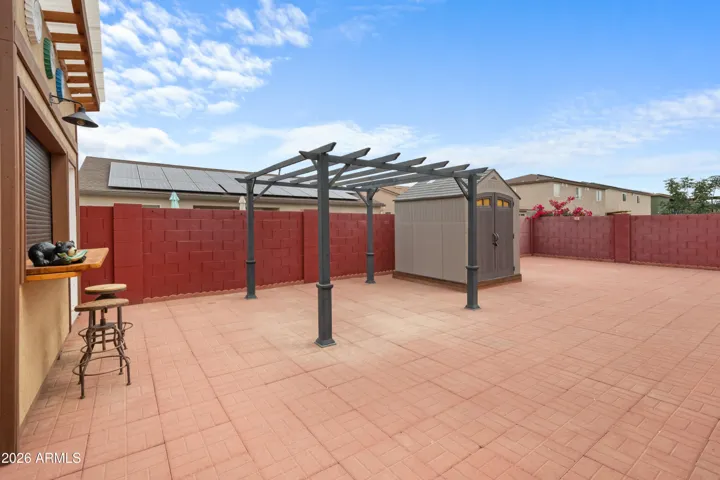 Gazebo and storage shed would make a nice entertainment spot!