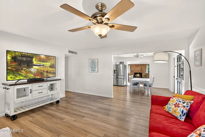 You can see the fireplace from there too!