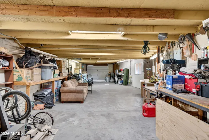 Will fit 3 cars parked tandem or all of your toys, use as a workshop, huge storage space, etc!