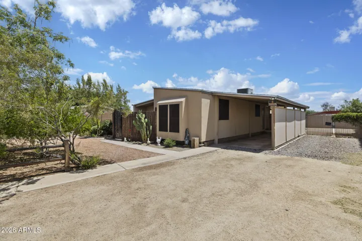Carport & West RV gate.