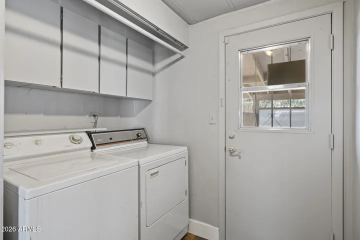 Laundry Room entry from carport.