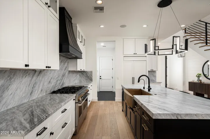 Carrera Marble Countertops and Backsplash