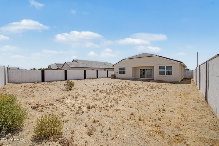 Oversized backyard offers endless potential to create your own private outdoor oasis.