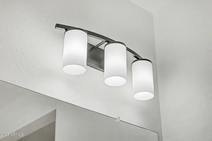 Upgraded light fixtures