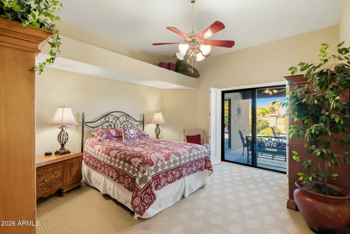 Master Bedroom with exit to Patio