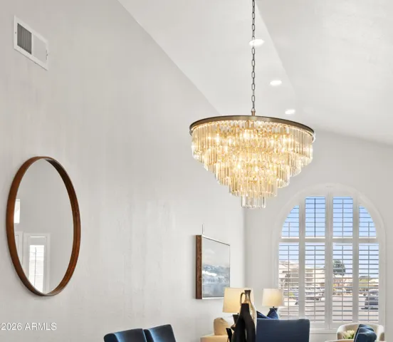 DRAMATICALLY LUXURIOUS CRYSTAL CHANDELIER