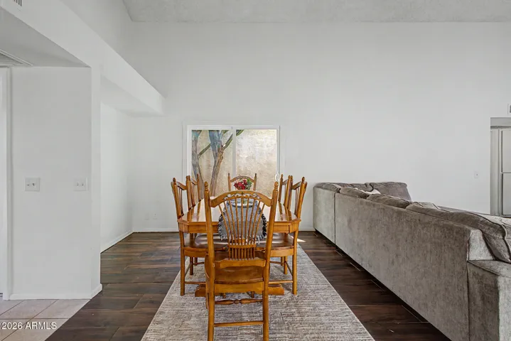 In Great Room with a view to courtyard.