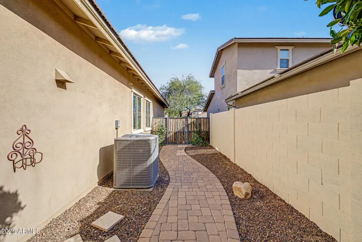 Pavered walk way