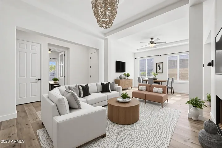 Separate living and dining