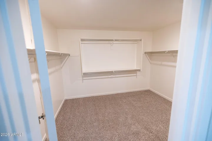 Master walk in closet
