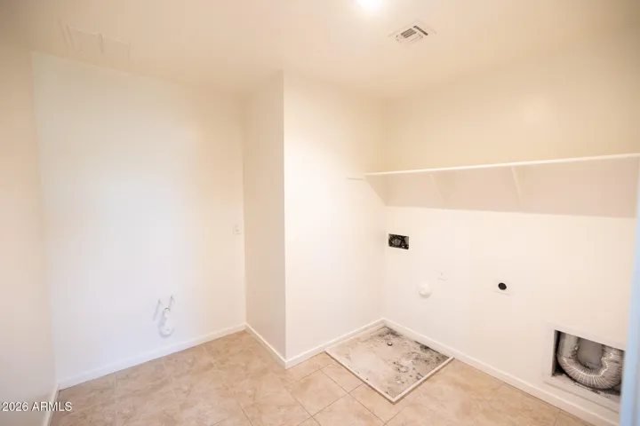 Upstairs laundry room