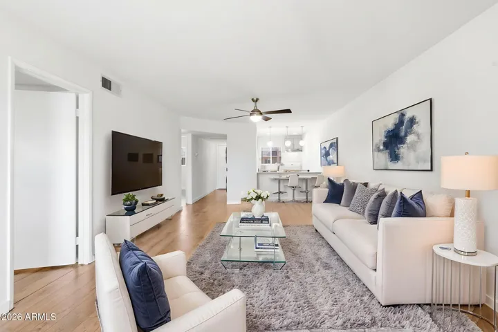 Great Room - spacious open-concept floor plan is filled with natural light.