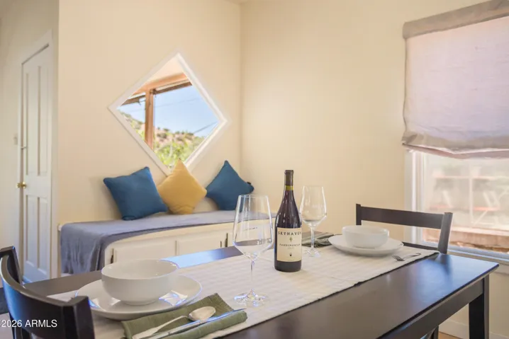 Enjoy food and drinks in a bright sunny space with views from every window! (Upper level)