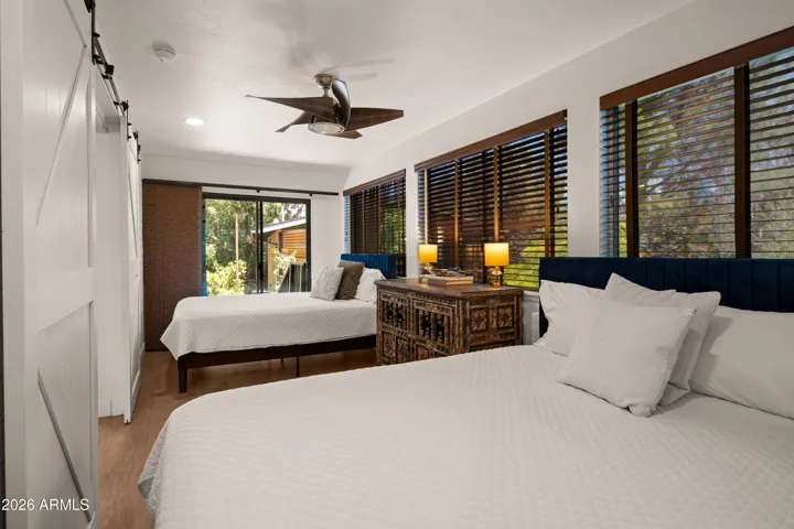 This home in its current configuration sleeps 12 in the main home