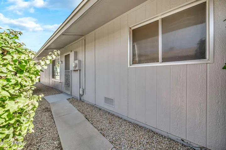 The side of the home